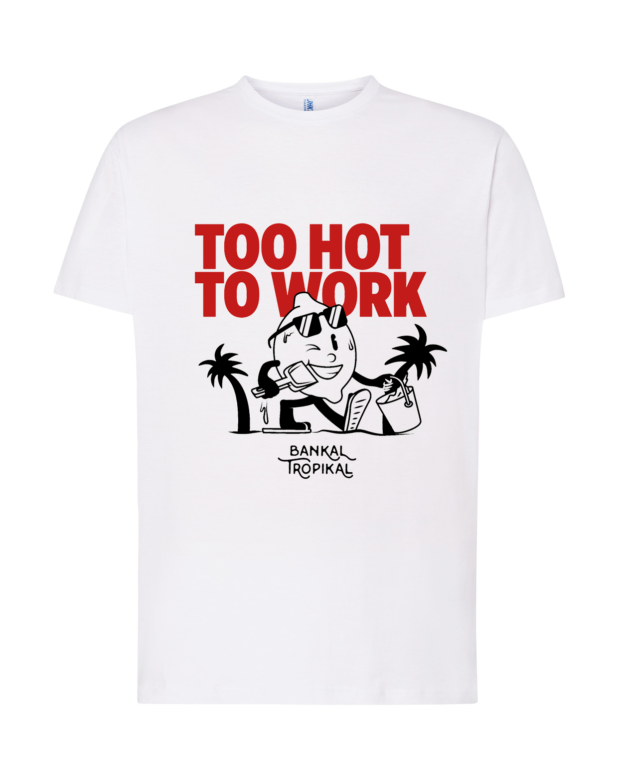 Camiseta Bankal Tropikal — Blanco — Frontal